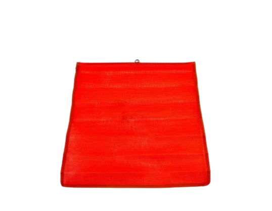 M-FLAG-RING: 18x18” High-Visibility Warning Flag with Sturdy Steel Rod - Ideal for Enhanced Safety and Visibility CasterHQ