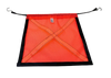 Reflective Safety Flag with 31-Inch Bungee Cord - M-FLAG-TS31-BB-RX | High Visibility, Reinforced Edge for Industrial & Recreational Use CasterHQ
