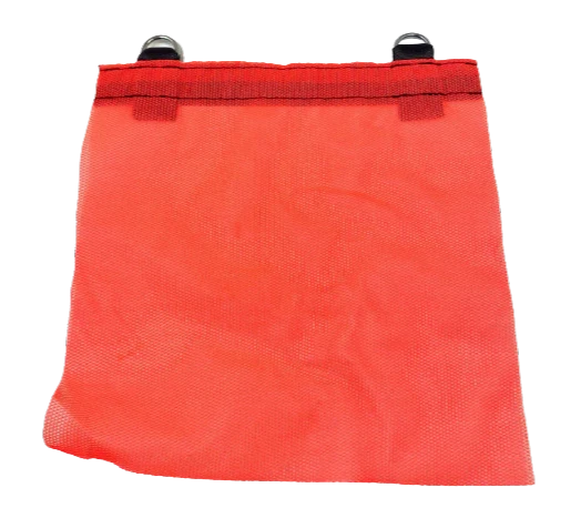 M-ORFLAG-I Safety Flag with Two D-Rings – High Visibility Orange, Durable Construction Site Safety Equipment CasterHQ