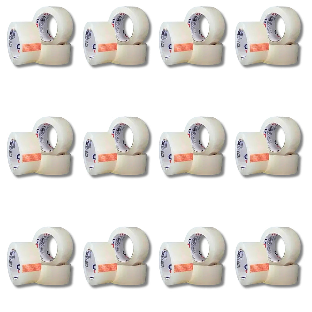 2" x 110 Yd x 2.0 Mil Packing Tape (36 Rolls) – Clear, Tear-Resistant for Secure Sealing and Shipping - MA0142 American-Moving-Supplies