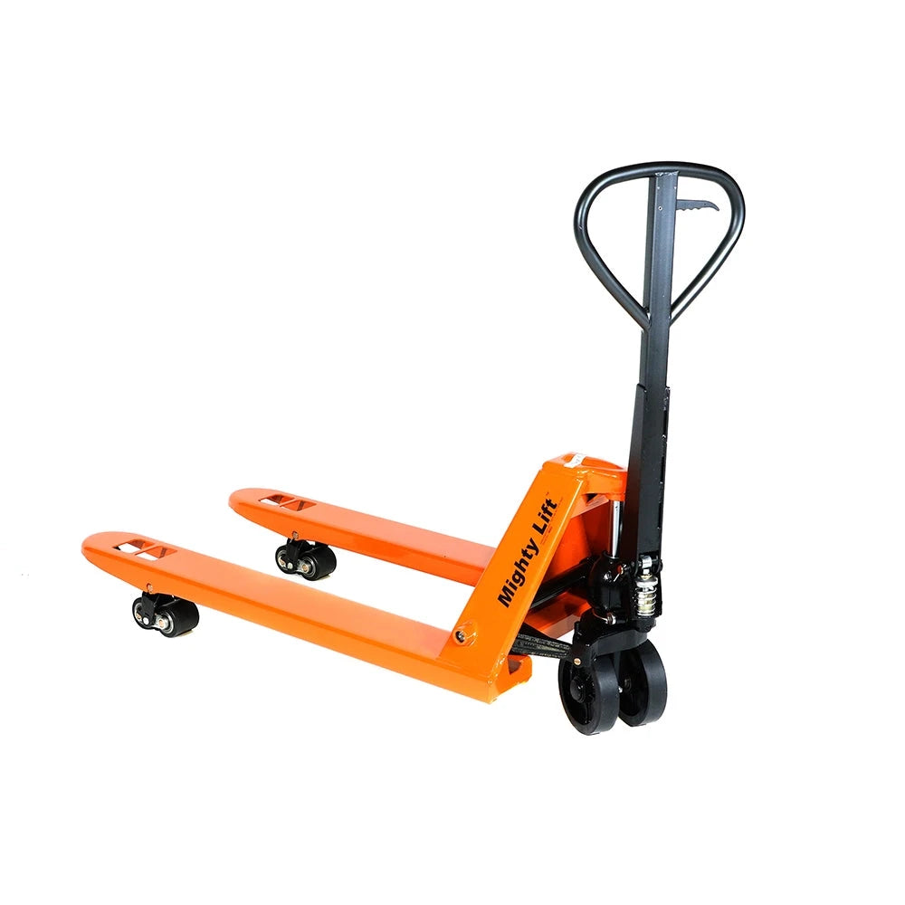 ML110 Heavy Duty High Capacity Pallet Jack - 11,000 lbs Capacity | 27 Inch x 48 Inch Industrial CasterHQ