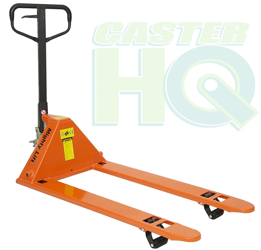 ML2748L Low Profile Narrow Forks Pallet Jack | 27″ x 48″ | 3300 lbs. capacity CasterHQ