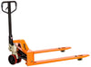 ML3348LP 4-Way Pallet Jack Truck | Wheels Polyurethane on Steel | 50" Height | 33" Width | 48" Length | 3300 lb. Load Capacity | Orange Color CasterHQ