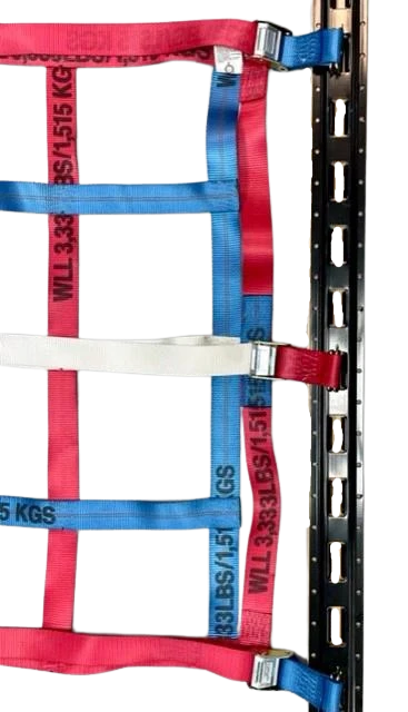 Double Adjustable Cargo Net 6x6 ft with Cambuckles and Spring Fittings CasterHQ