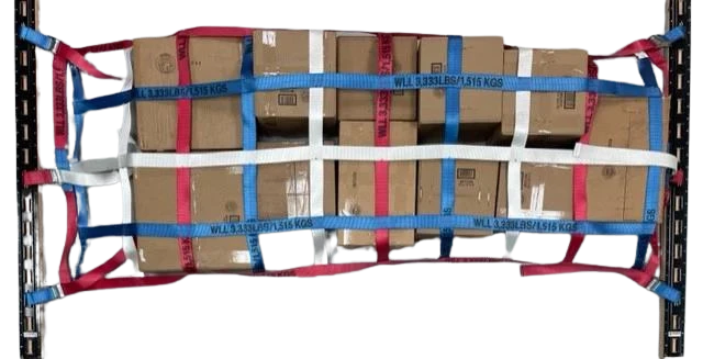 Double Adjustable Cargo Net 6x6 ft with Cambuckles and Spring Fittings CasterHQ