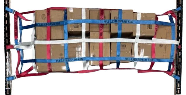 Double Adjustable Cargo Net 6x6 ft with Cambuckles and Spring Fittings CasterHQ