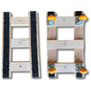 20 Inch x 36 Inch Oak H-Frame Furniture Dolly - 2240 lbs Capacity | 4 Inch Poly on Aluminum Ergo Wheels | USA-Made CasterHQ