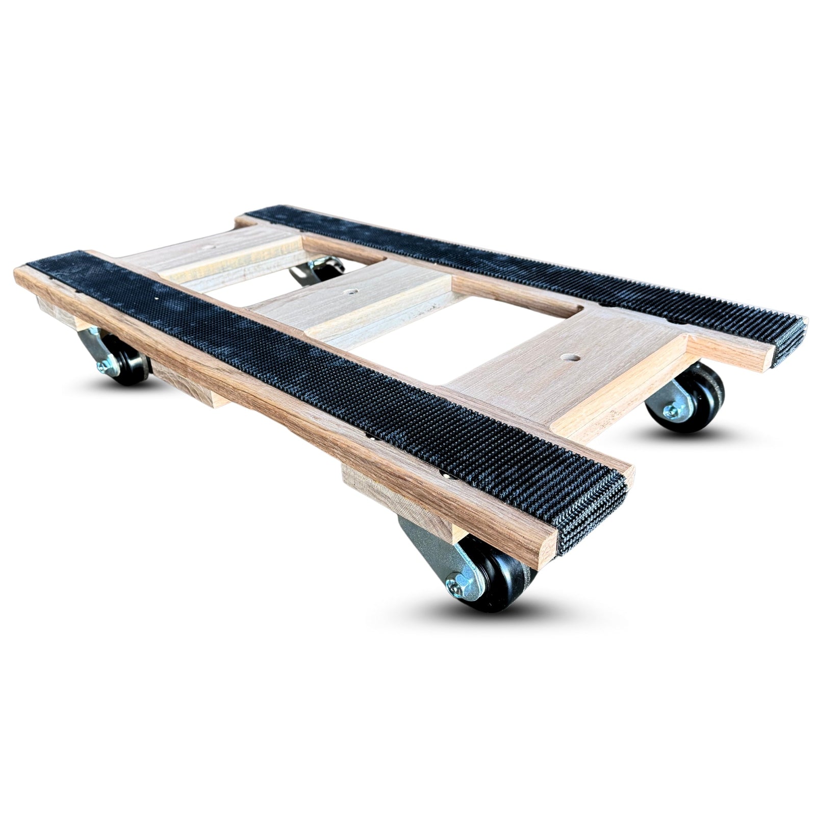 20 Inch x 36 Inch Heavy Duty Oak H-Frame Furniture Dolly - 2240 lbs Capacity | 3-1/4 Inch Phenolic Wheels | USA-Made CasterHQ