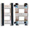 20 Inch x 36 Inch Heavy Duty Oak H-Frame Furniture Dolly - 2240 lbs Capacity | 3-1/4 Inch Phenolic Wheels | USA-Made CasterHQ