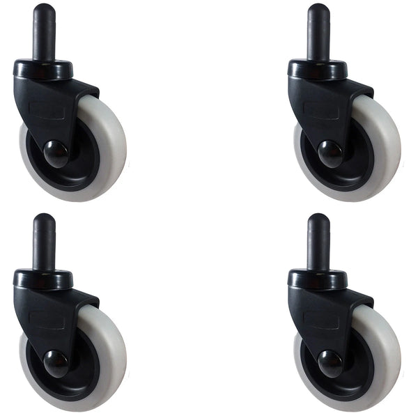 Rubbermaid Mop Bucket Casters | 3" Diameter | Set of 4 | Non Marking | Fits 7570-L2, 7571,7580,7581,7582,7583 & WaveBrake Mop Buckets CasterHQ