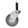 3 x 1-1/4 Gray Non-Marking Swivel Expanding Adapter Caster with Ball Bearing, 200 lbs Capacity - P12S-PRP030B-SX: Enhance Mobility and Protect Floors