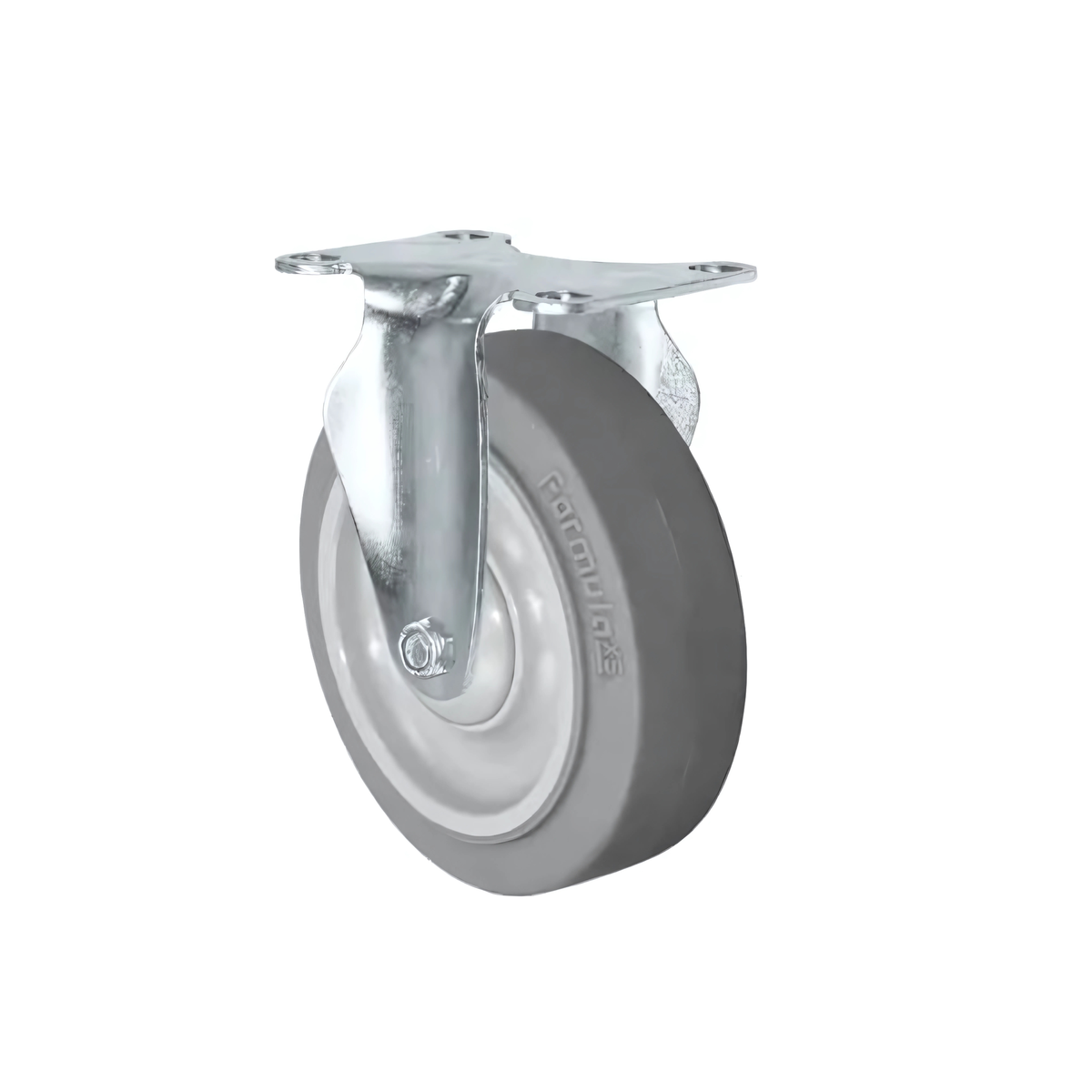 3" x 1-1/4" Gray Non-Marking Rigid Caster with Ball Bearing, 200 lbs Capacity Blickle