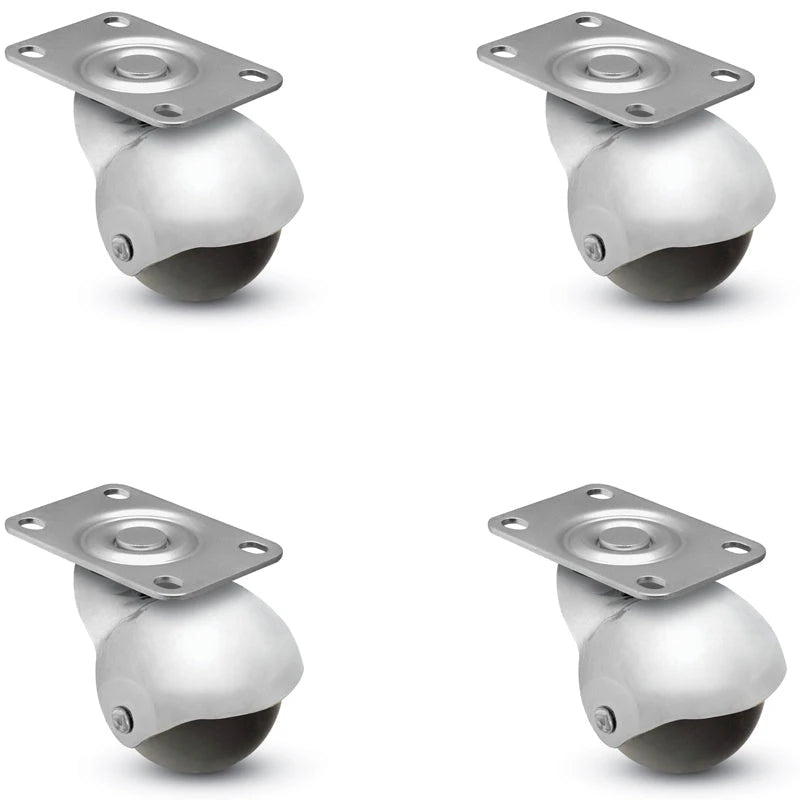 PBH20113BC-3ED-4 | Set of 4 Baron 2" Plate Caster | 2" x 1-3/16" Top Plate | 80 lbs Capacity CasterHQ