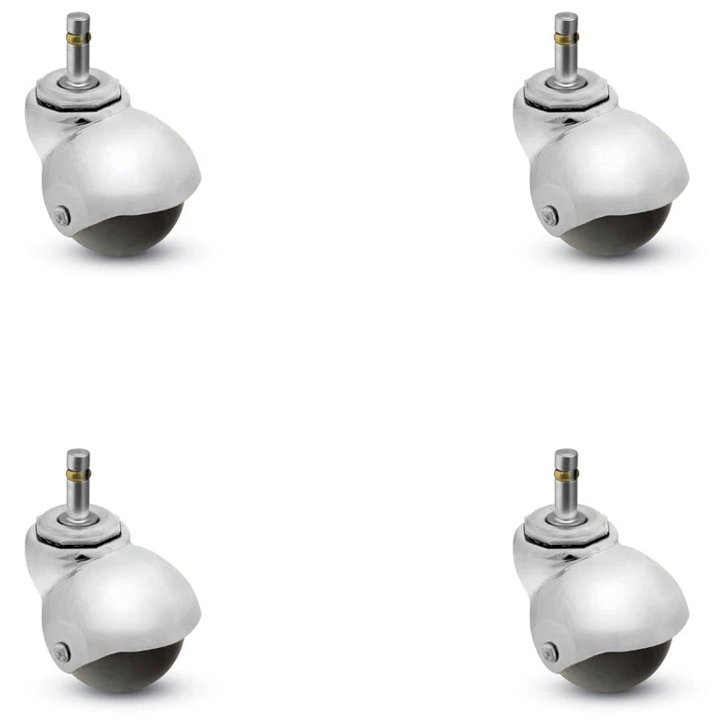 PBH20223BC-3ED-KIT - 2" Spherical Ball Caster Set of 4 - Grip Ring Stem Shepherd