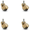 PBH20223WA-3ED-KIT- 2" Spherical Ball Caster set of 4 - Grip Ring Stem Shepherd