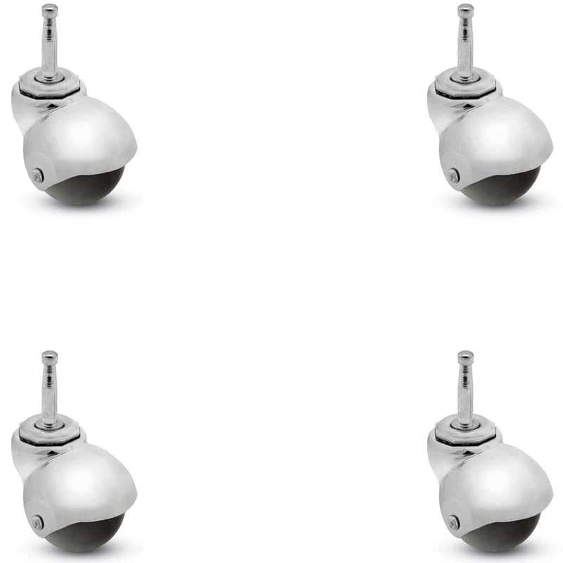 PBH20302BC-3ED-4 - 2" Set of 4 Spherical Ball Caster - Grip Neck Stem - 5/16" x 1-1/2" Shepherd
