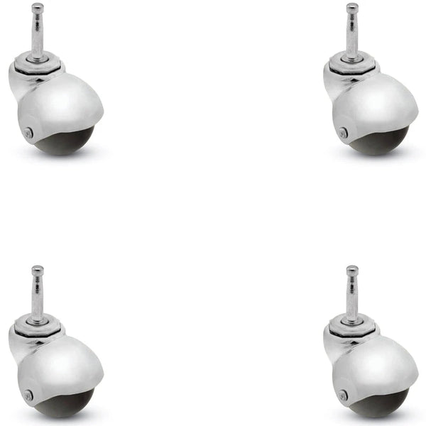 PBH20302BC-3ED-4 - 2" Set of 4 Spherical Ball Caster - Grip Neck Stem - 5/16" x 1-1/2" Shepherd