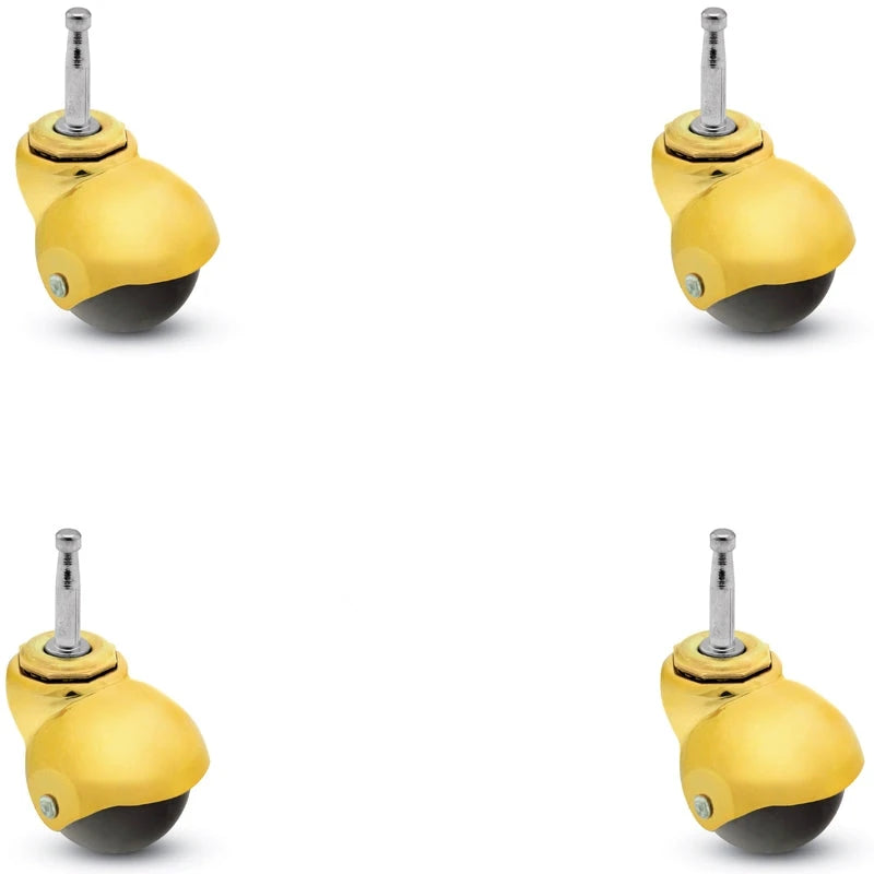 PBH20302MB-3ED-4 - Set of 4 2" Spherical Ball Caster - Grip Neck Stem - 5/16" x 1-1/2" Shepherd