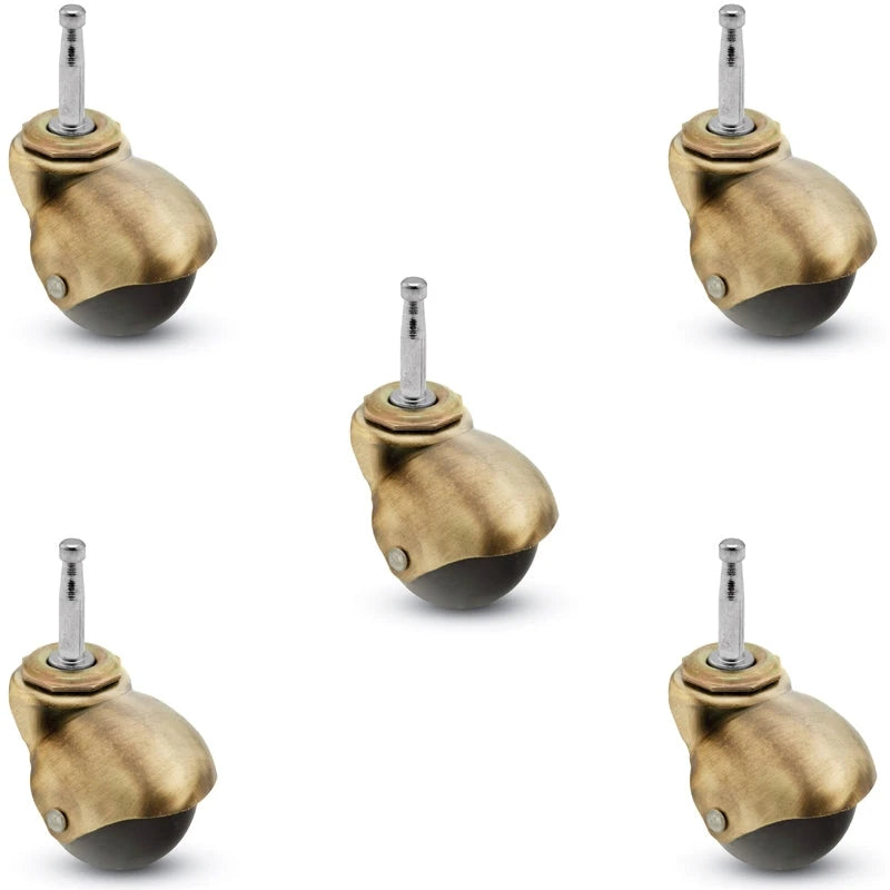 PBH20302WA-3ED-5 | Set of 5 |2" Spherical Ball Caster - Grip Neck Stem - 5/16" x 1-1/2" logo