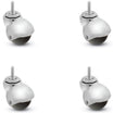 Shepherd PBH20605BC-3ED 2" Polyolefin Ball Caster 3/8"x1-1/2" – 80 lb | CasterHQ