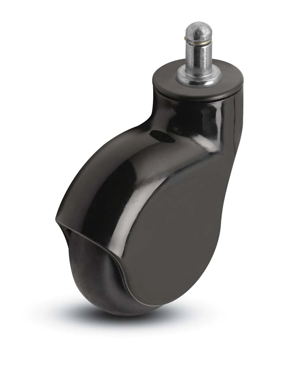 Genesis Series | 3" Grip Ring Stem Caster | Black Nylon Body | 110 lbs Capacity LOGO