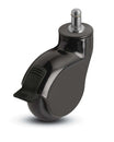 Shepherd PGE30223BK-MNT33-KK-B 3" x 1" Gray Rubber Caster — 110 lb | CasterHQ