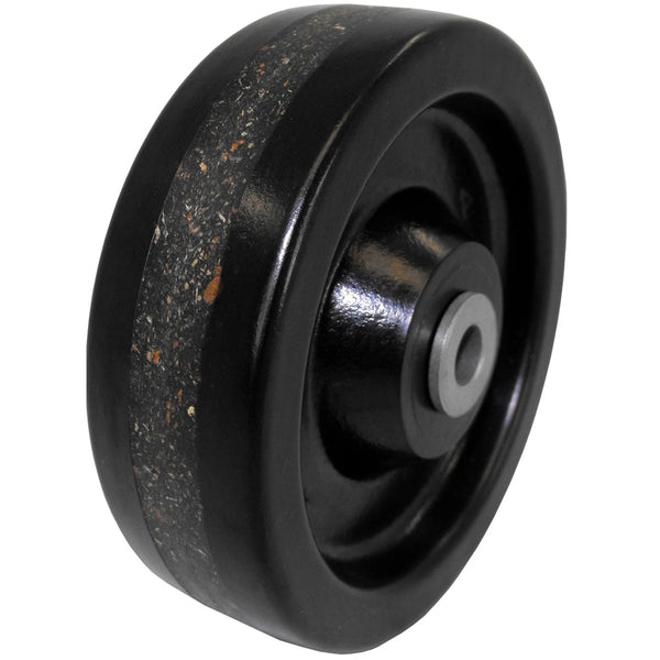 3 Inch Phenolic Wheel 1-1/4" Wide - 1/2" Bore with 3/8" Top Hats | Heavy Duty Replacement Wheel CasterHQ