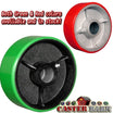 5" x 2" Green Polyurethane Industrial Replacement Wheel – 1,100 lb | CasterHQ