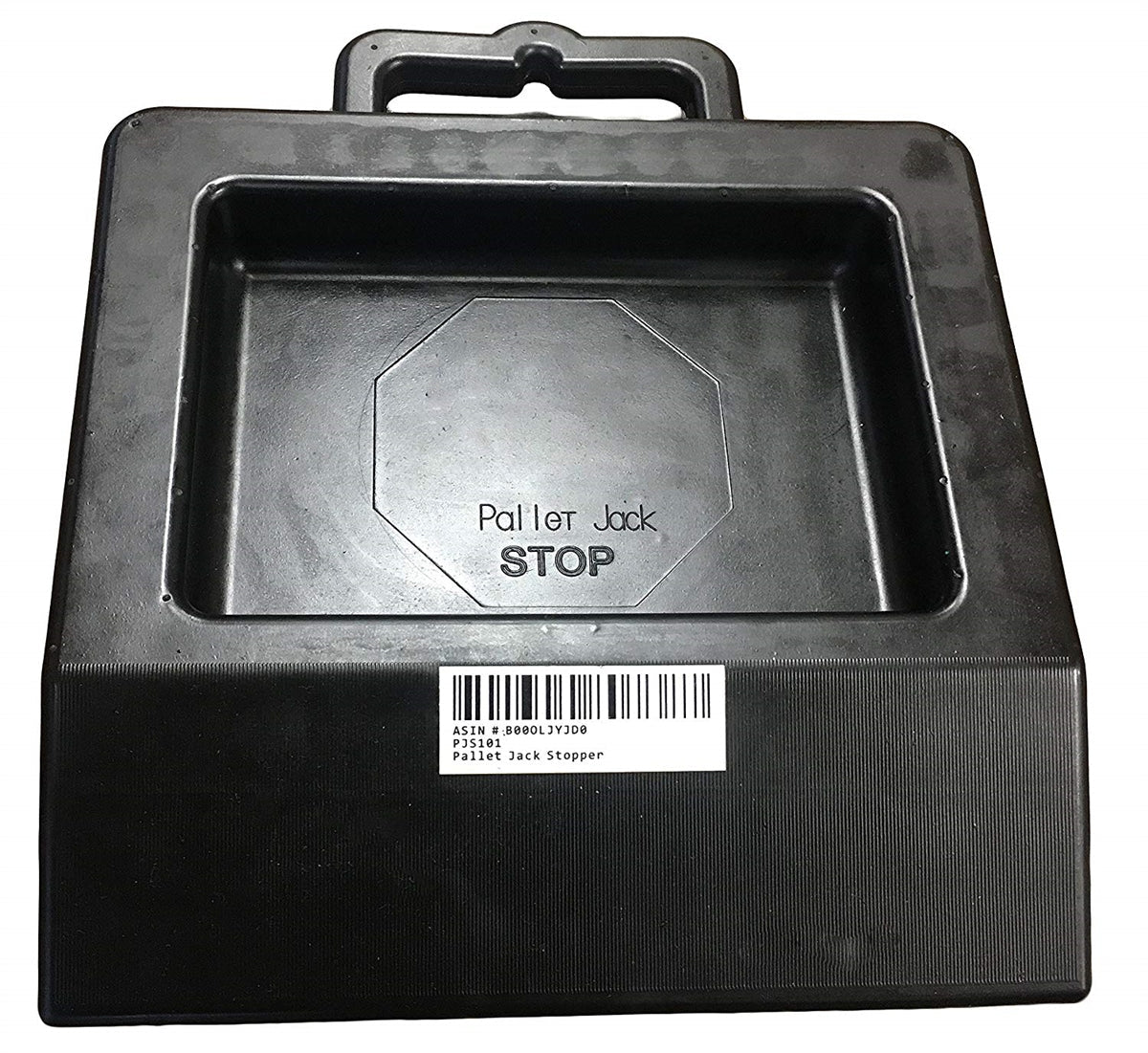 Pallet Jack Stop - 12'' x 14'' x 2'' - U.S. Patent Super Grip Design - High Grade Non-Slip Rubber CasterHQ