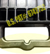 Pallet Jack Stop - 12'' x 14'' x 2'' - U.S. Patent Super Grip Design - High Grade Non-Slip Rubber CasterHQ