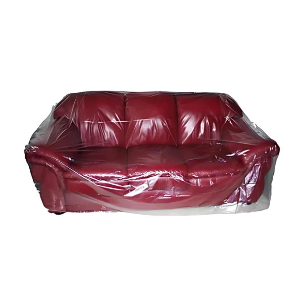 150" x 52" x 2 Mil Heavy-Duty Polyethylene Sofa Cover - PL1129 for Ultimate Dust and Moisture Protection American-Moving-Supplies