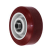 3" x 1-1/4" Maroon Polyolefin Polyurethane Wheel – 250 lb | CasterHQ