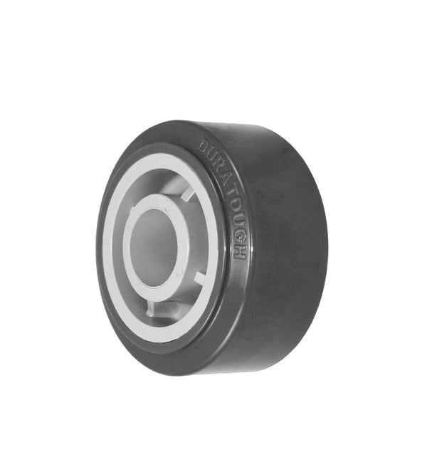 4" x 2" Gray Premium Polyurethane on Polyolefin Core - 600 lbs Cap CasterHQ