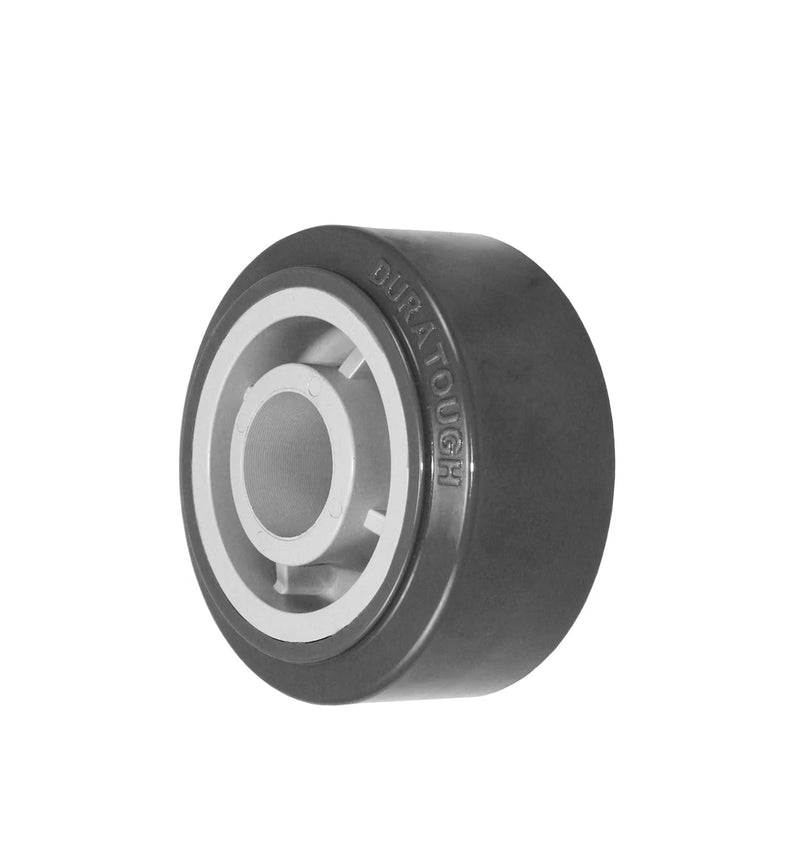 4" x 2" Gray Premium Polyurethane on Polyolefin Core - 600 lbs Cap CasterHQ