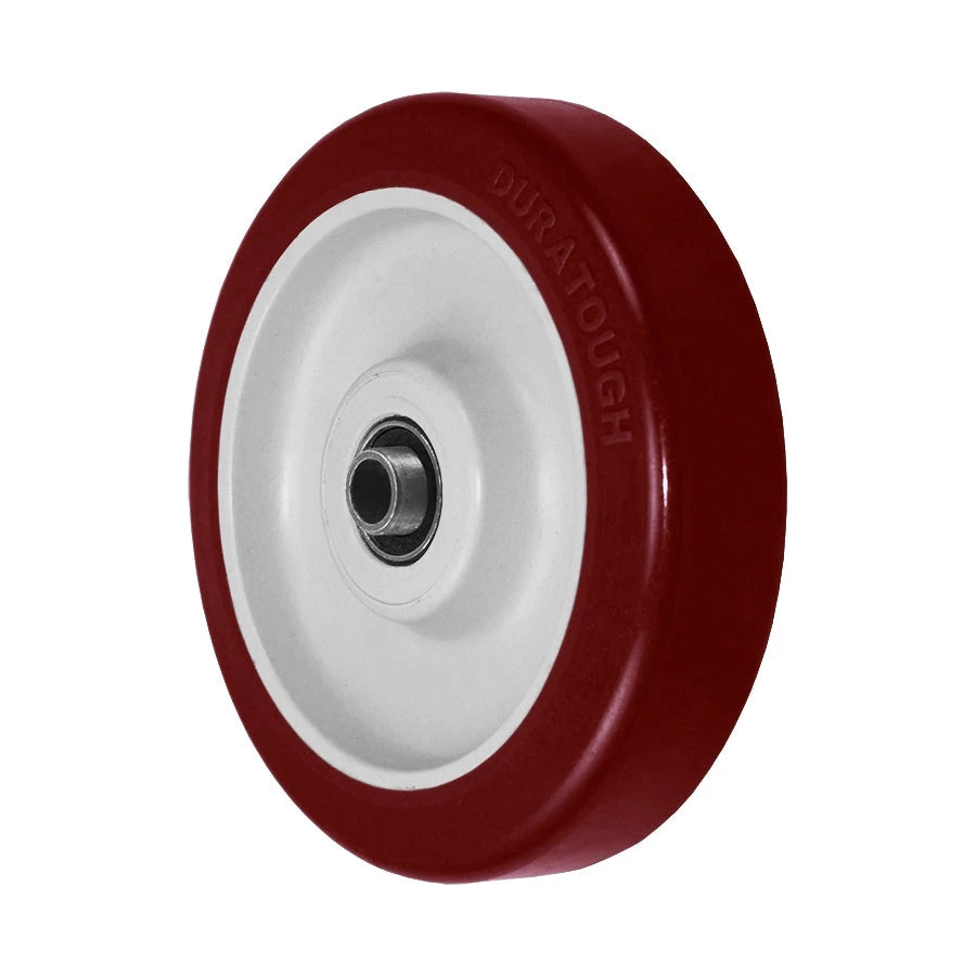 5" x 1-1/4" Maroon Polyurethane Wheel for Casters or Equipment 350 lbs Capacity CasterHQ