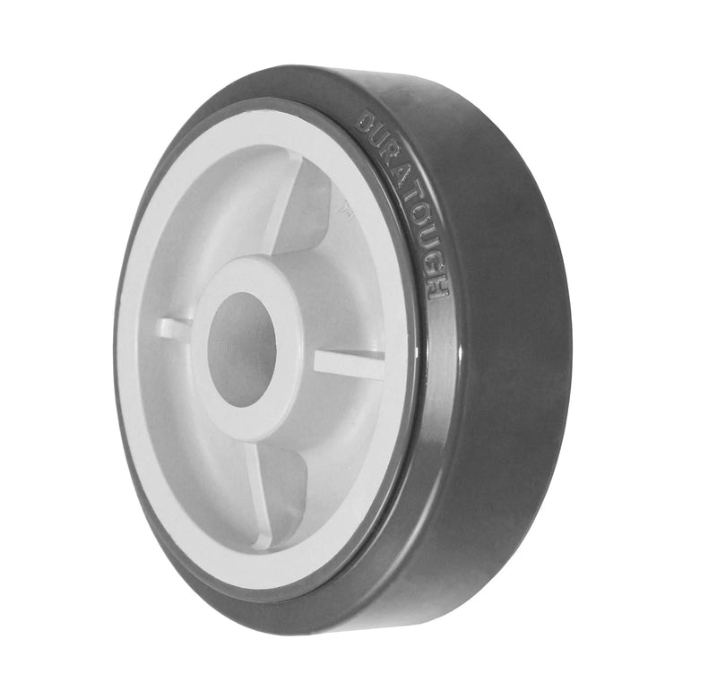 6" x 2" Gray Premium Polyurethane on Polyolefin Core - 900 lbs Cap CasterHQ