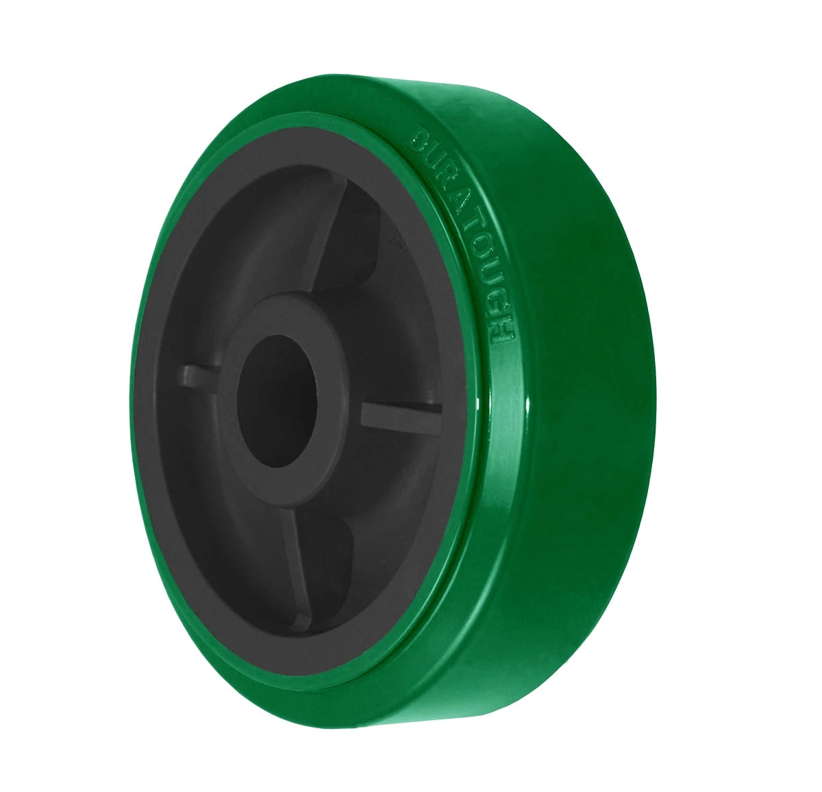 6" x 2" Green Premium Polyurethane on Polyolefin Core - 900 lbs Cap CasterHQ