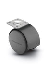 Pacer Hooded Plate Caster| 1-1/2" x 1-1/2" Top Plate | Flat Black Hooded Design shepherd