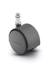 Pacer Hooded Chair Caster - 60mm Diameter - 3/8" x 1" Grip Ring Stem - 100 lbs Capacity - Nylon Wheels shepherd