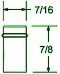 Pacer Shepherd 50mm Flat Black Hooded Locking Chair Casters - 375 lbs Capacity, Grip Ring Stem - CasterHQ - CasterHQ