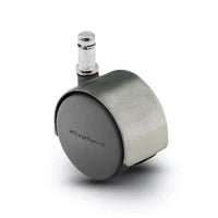 Pacer Hooded Chair Caster - 60mm Diameter - 7/16" x 7/8" Grip Ring Stem - 100 lbs Capacity - Nylon Wheels shepherd