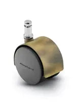 Pacer Hooded Chair Caster - 60mm Diameter - 7/16" x 7/8" Grip Ring Stem - 100 lbs Capacity - Nylon Wheels - CasterHQ