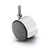 PPA60637BC - Bright Chrome Finish - Pacer Hooded Stem Caster - 60mm Diameter - 3/8" x 3/4" Threaded Stem - 100 lbs Capacity - Nylon Wheels shepherd
