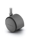 PPA60637FB - Pacer Hooded Stem Caster - 60mm Diameter - 3/8" x 3/4" Threaded Stem - 100 lbs Capacity - Nylon Wheels shepherd