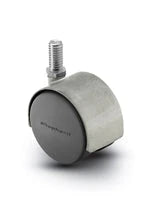 PPA50828SC - Pacer Hooded Stem Caster - 50mm Diameter - 1/4" x 5/8" Threaded Stem - 75 lbs Capacity - Nylon Wheels shepherd