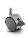 PPA50637SC-B - Pacer Hooded Stem Caster - 50mm Diameter - 3/8" x 3/4" Threaded Stem - 75 lbs Capacity - Nylon Wheels shepherd