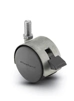 PPA50637SC-B - Pacer Hooded Stem Caster - 50mm Diameter - 3/8" x 3/4" Threaded Stem - 75 lbs Capacity - Nylon Wheels shepherd