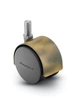 PPA50637WA - Pacer Hooded Stem Caster - 50mm Diameter - 3/8" x 3/4" Threaded Stem - 75 lbs Capacity - Nylon Wheels shepherd