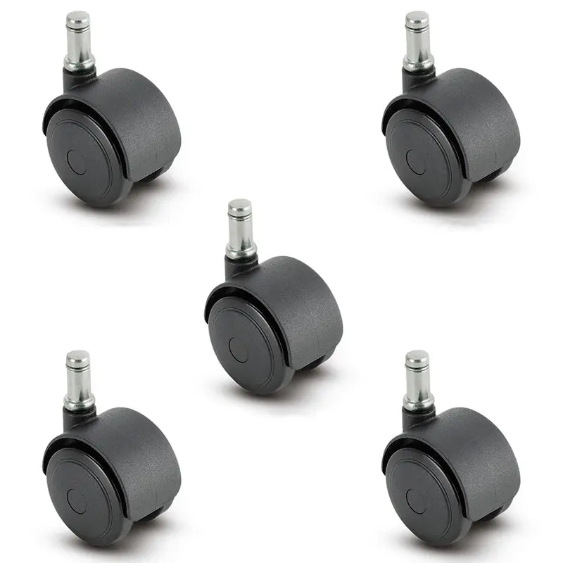 Set of 5 Decompression Casters | 50 mm Diameter Wheel | 5 Piece | Supports 375 lbs Per Caster