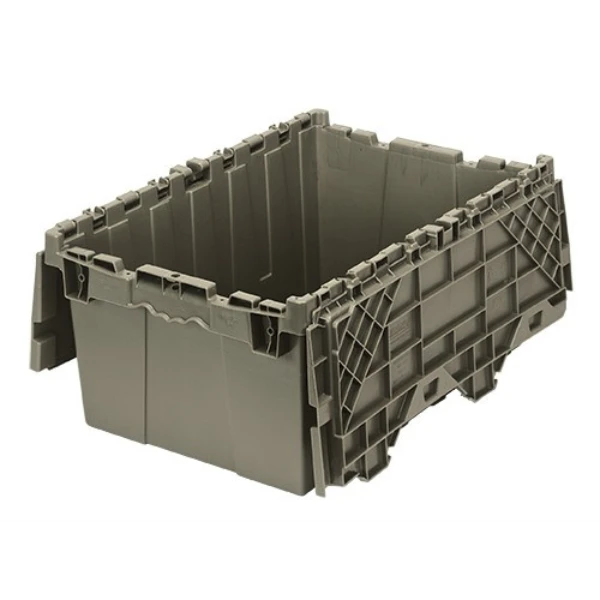QDC2115-9 Attached Top Container - 9.5 Gallon Stackable Storage Bin with Hinged Lid Quantum